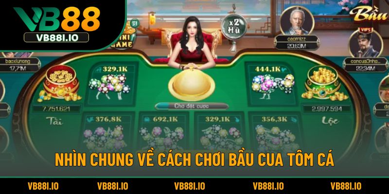 Nhìn chung về cách chơi bầu cua tôm cá